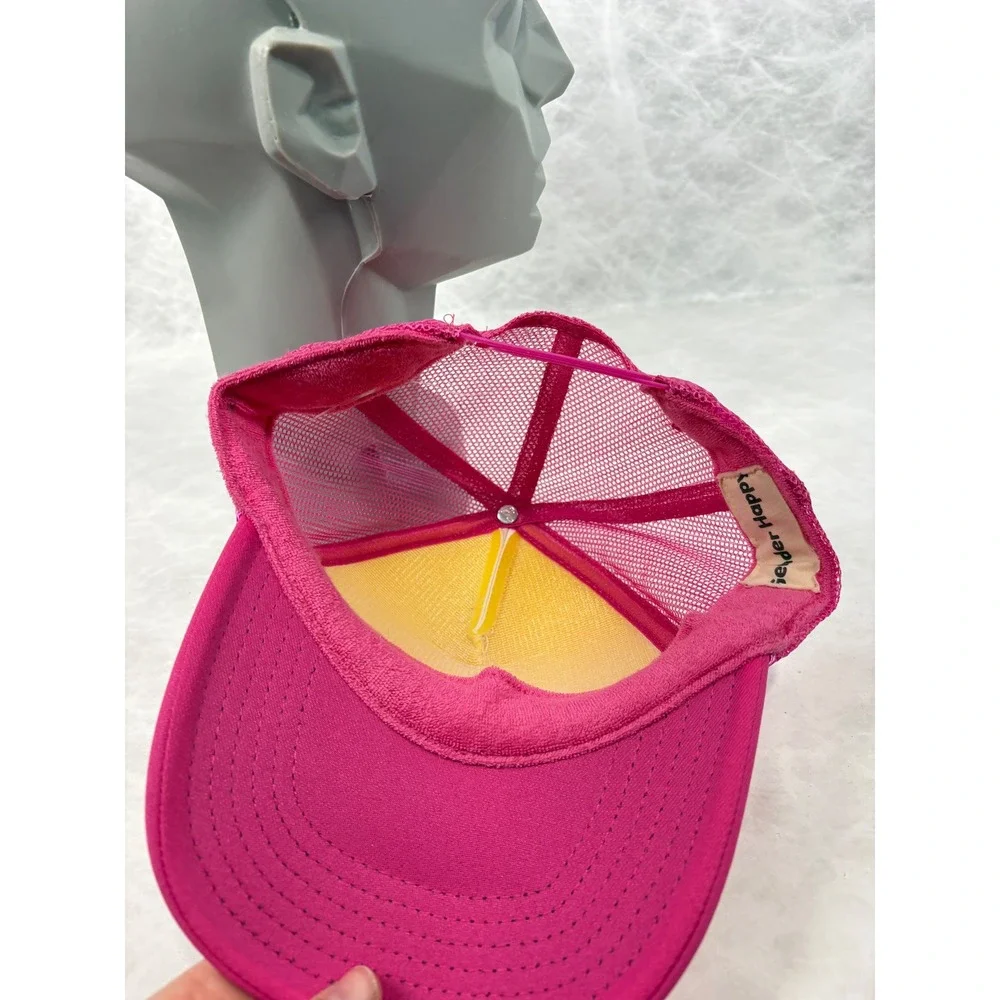 Gender Happy Pink White Mesh Trucker‎ Hat Snapback OTTO Base Cap